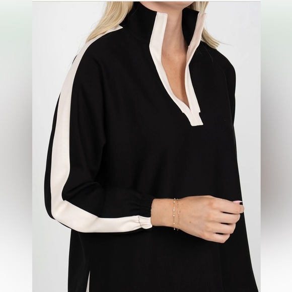 NWT Emily McCarthy Long Sleeve Poppy in Midnight Vanilla - Picture 6 of 9